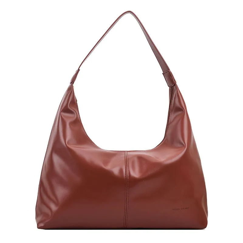 Elegant Large Capacity PU Shoulder Bag for Women – Stylish & Versatile