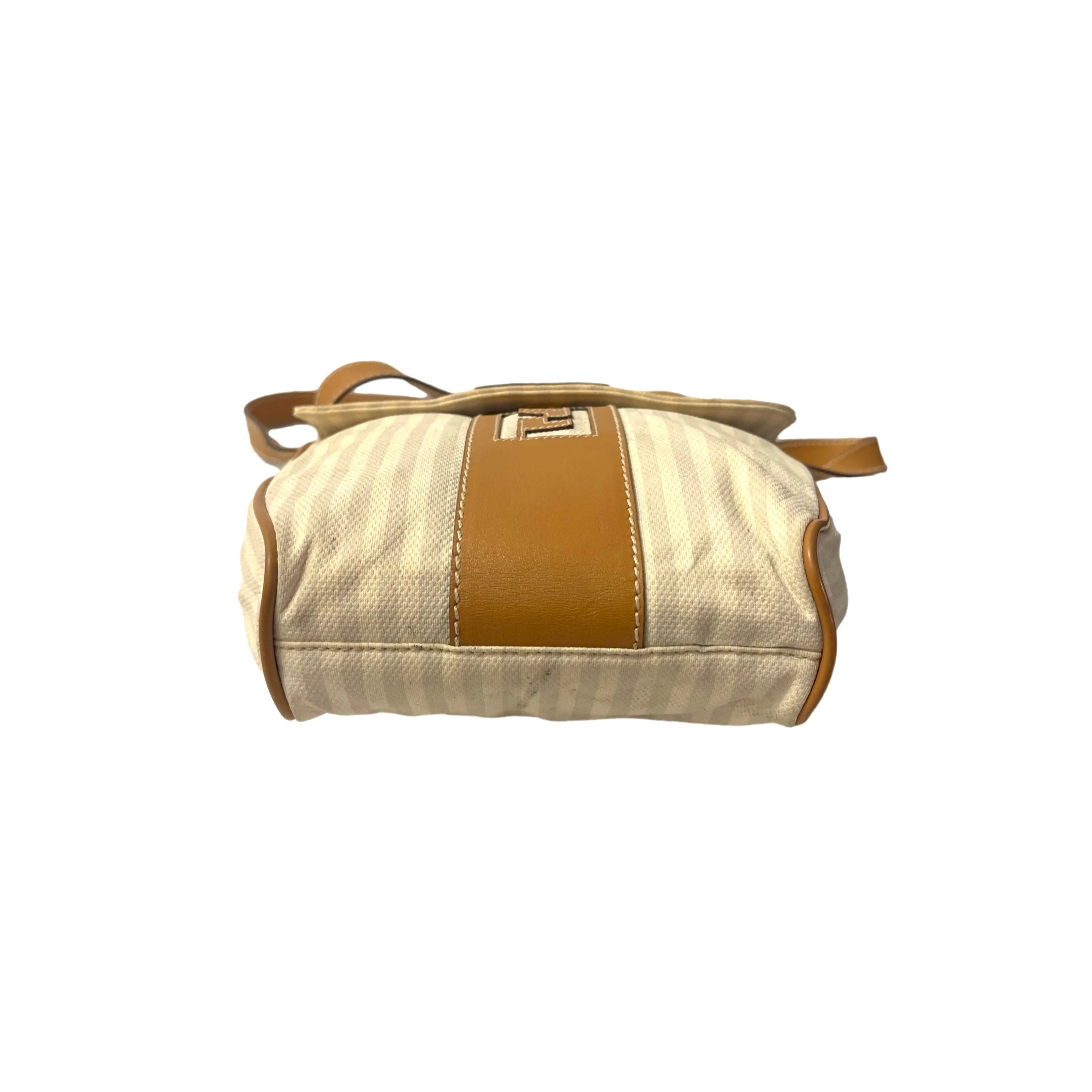 Fendi Beige Logo Crossbody Bag