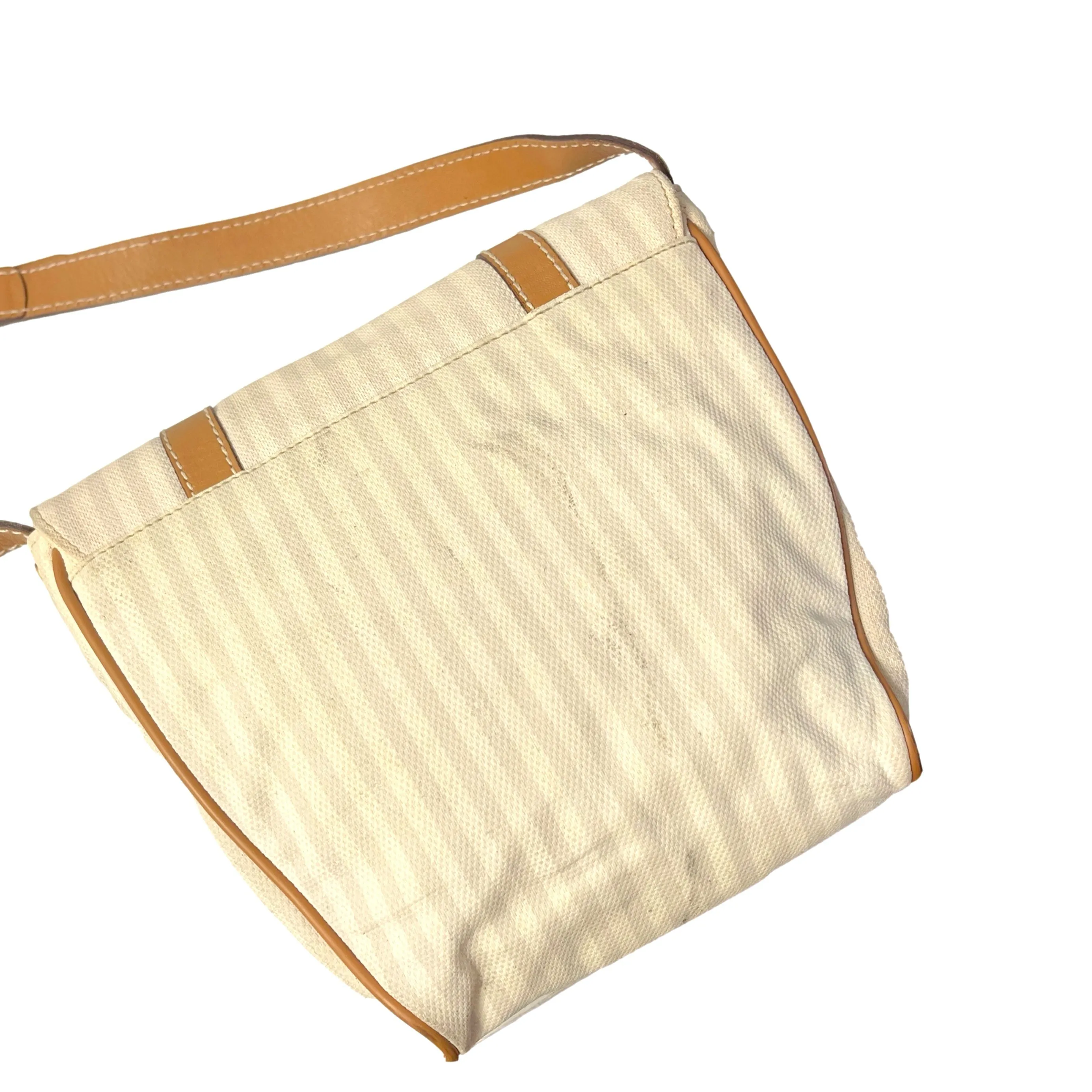 Fendi Beige Logo Crossbody Bag