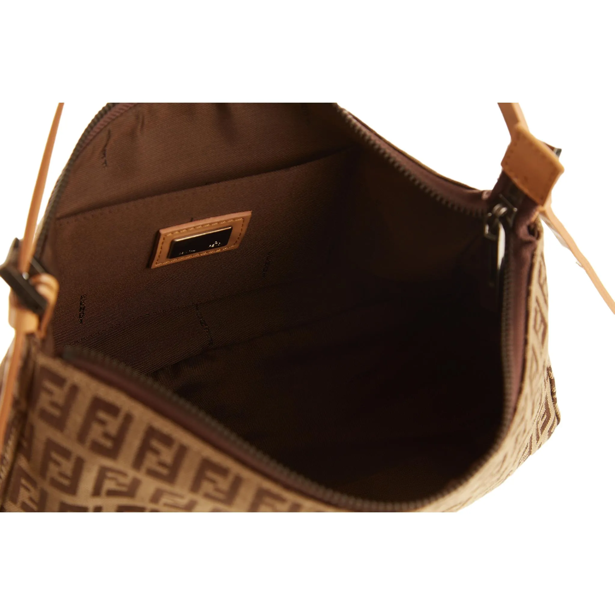 Fendi Beige Logo Shoulder Bag
