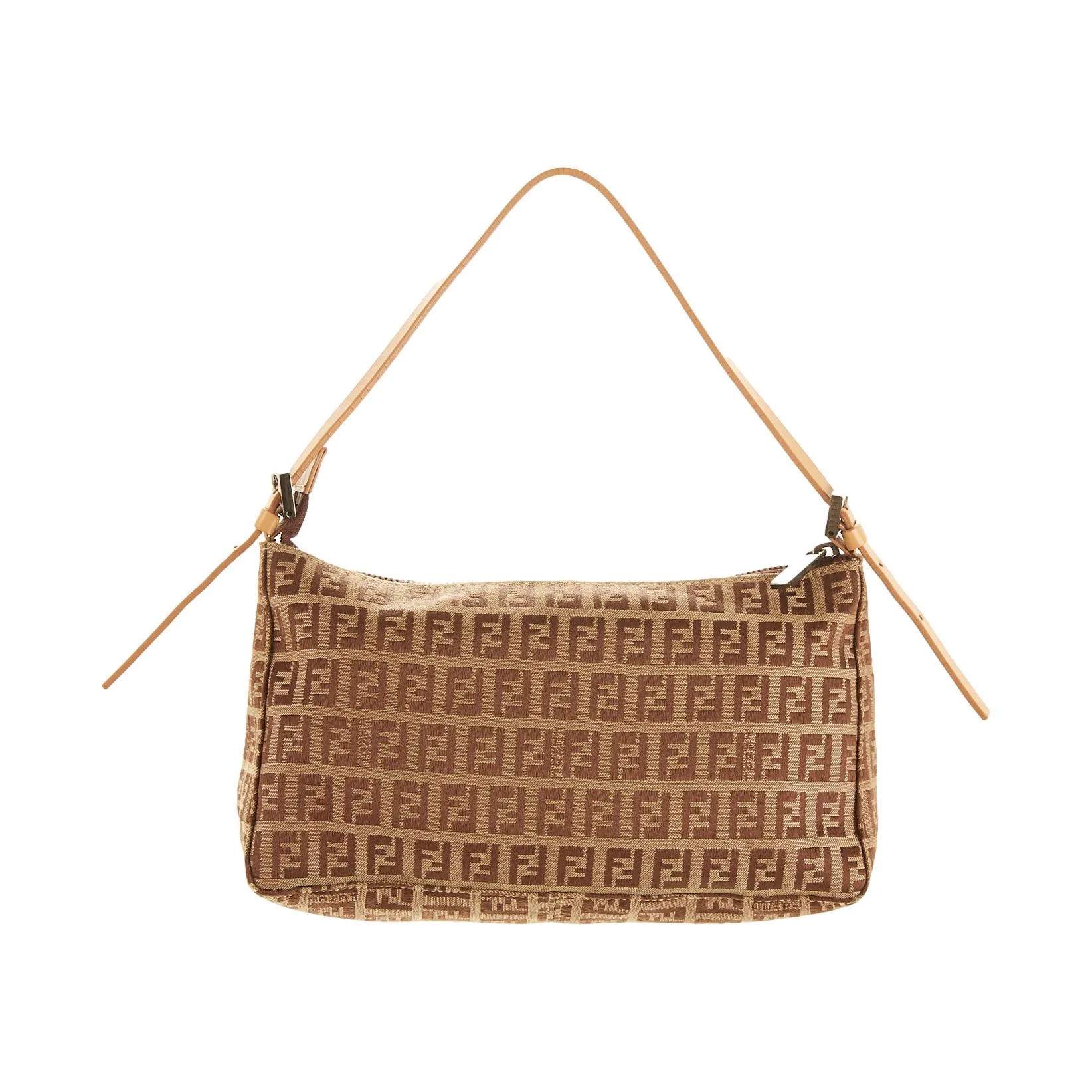 Fendi Beige Logo Shoulder Bag