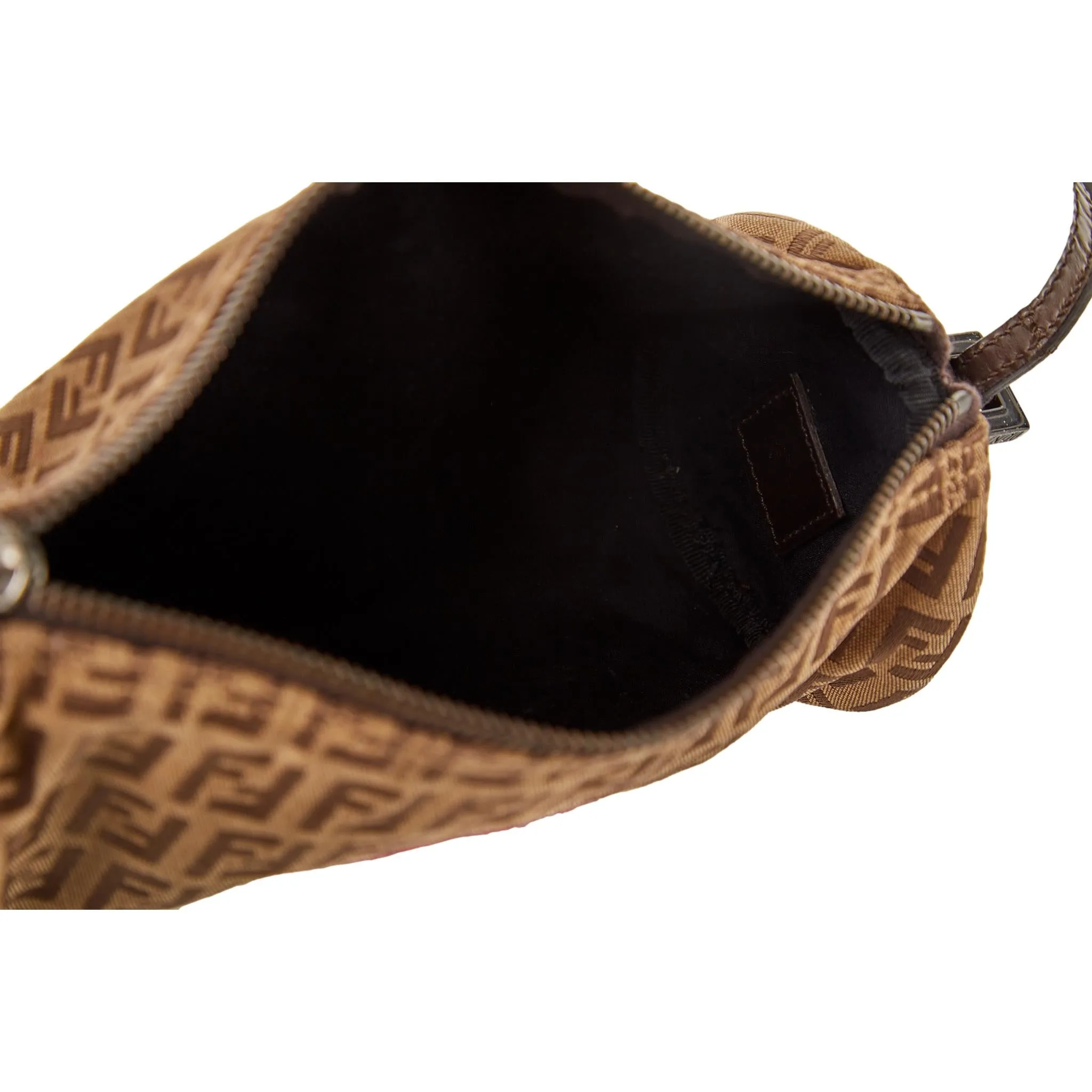 Fendi Brown Logo Cylinder Bag