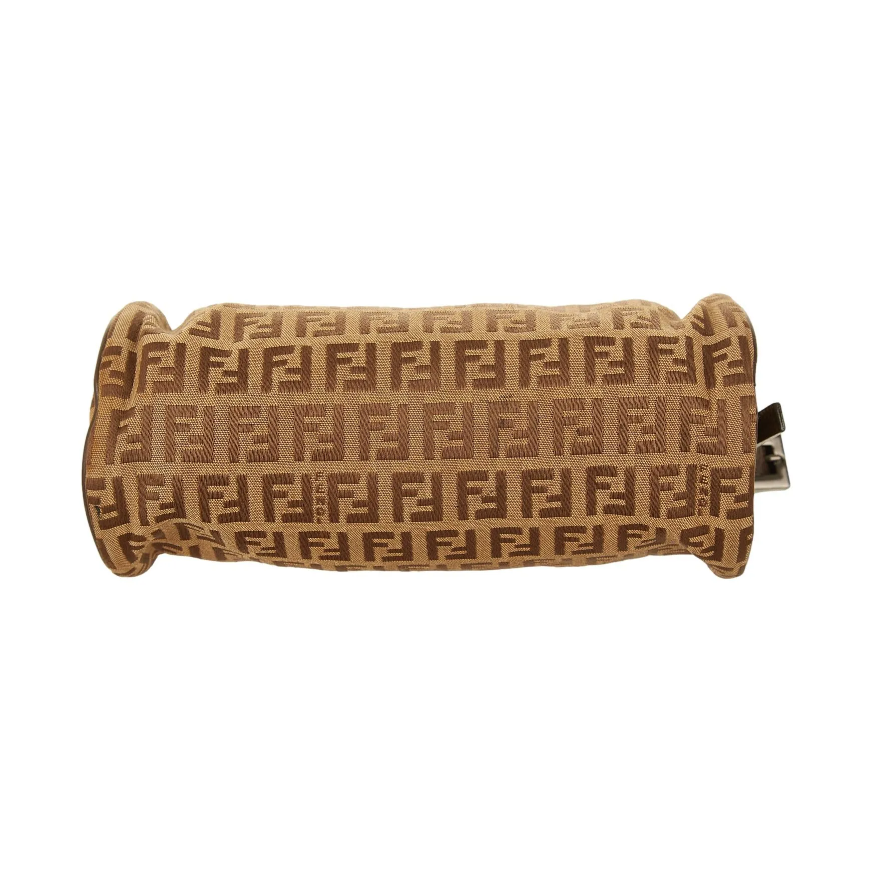 Fendi Brown Logo Cylinder Bag