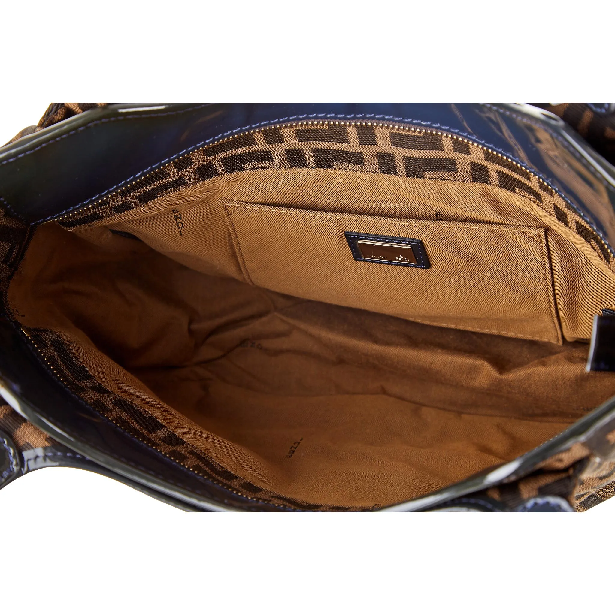 Fendi Brown Logo Shoulder Bag