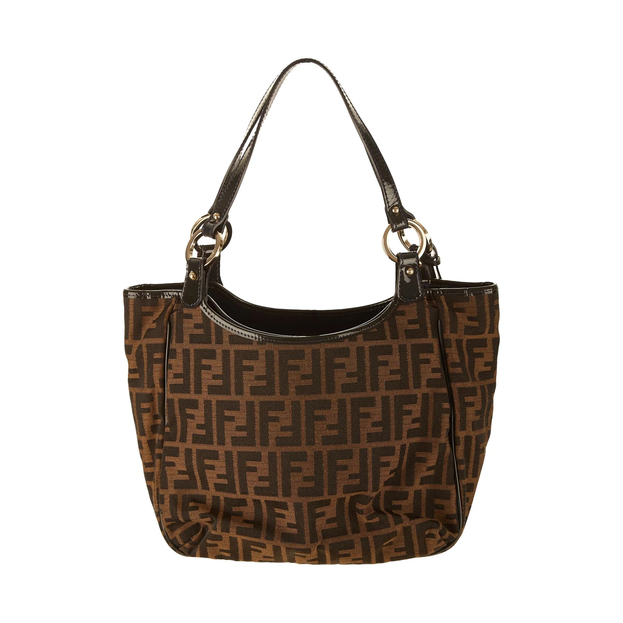Fendi Brown Logo Shoulder Bag