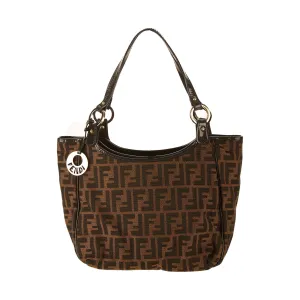 Fendi Brown Logo Shoulder Bag