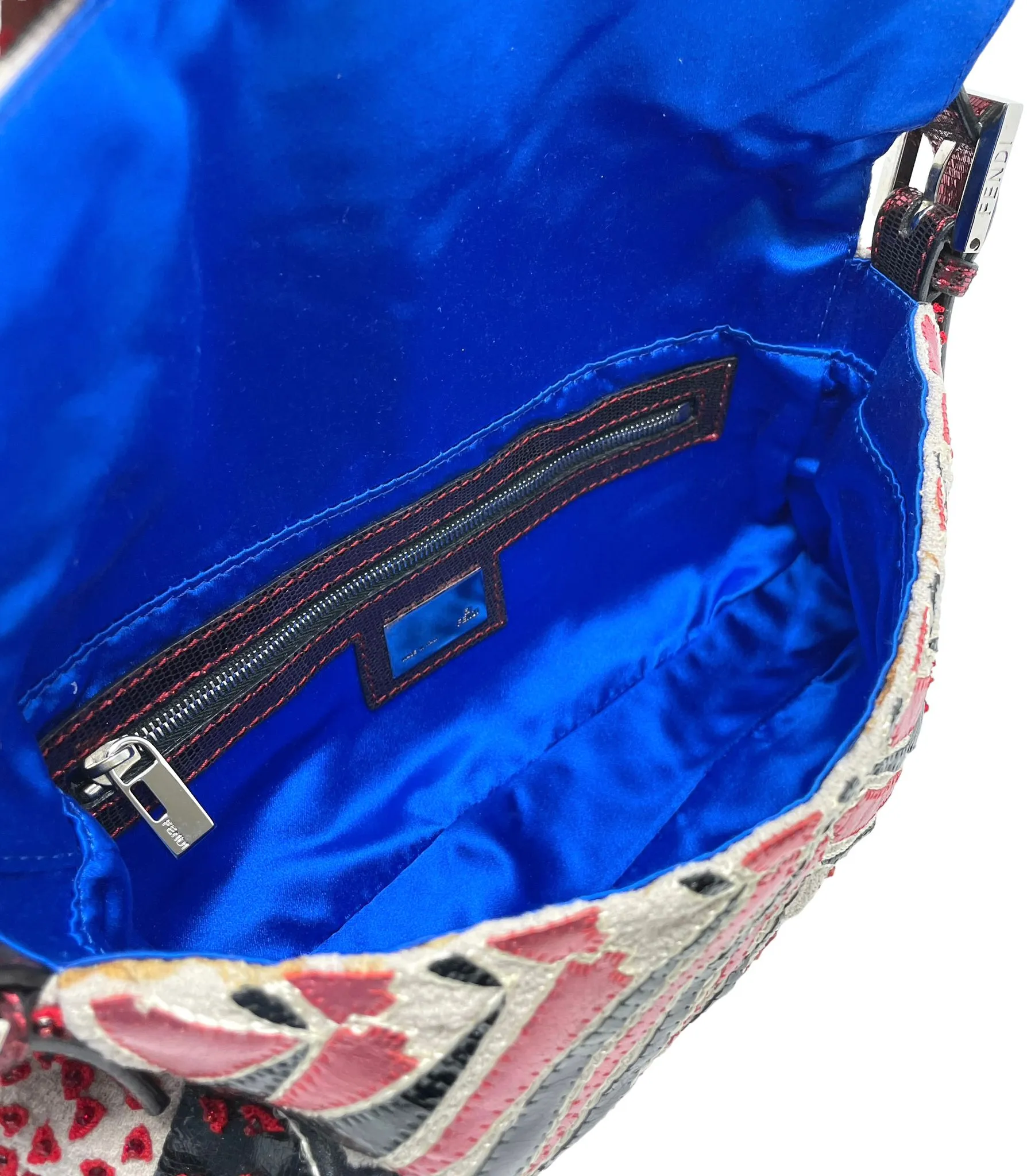 Fendi Multicolor Beaded Baguette Bag