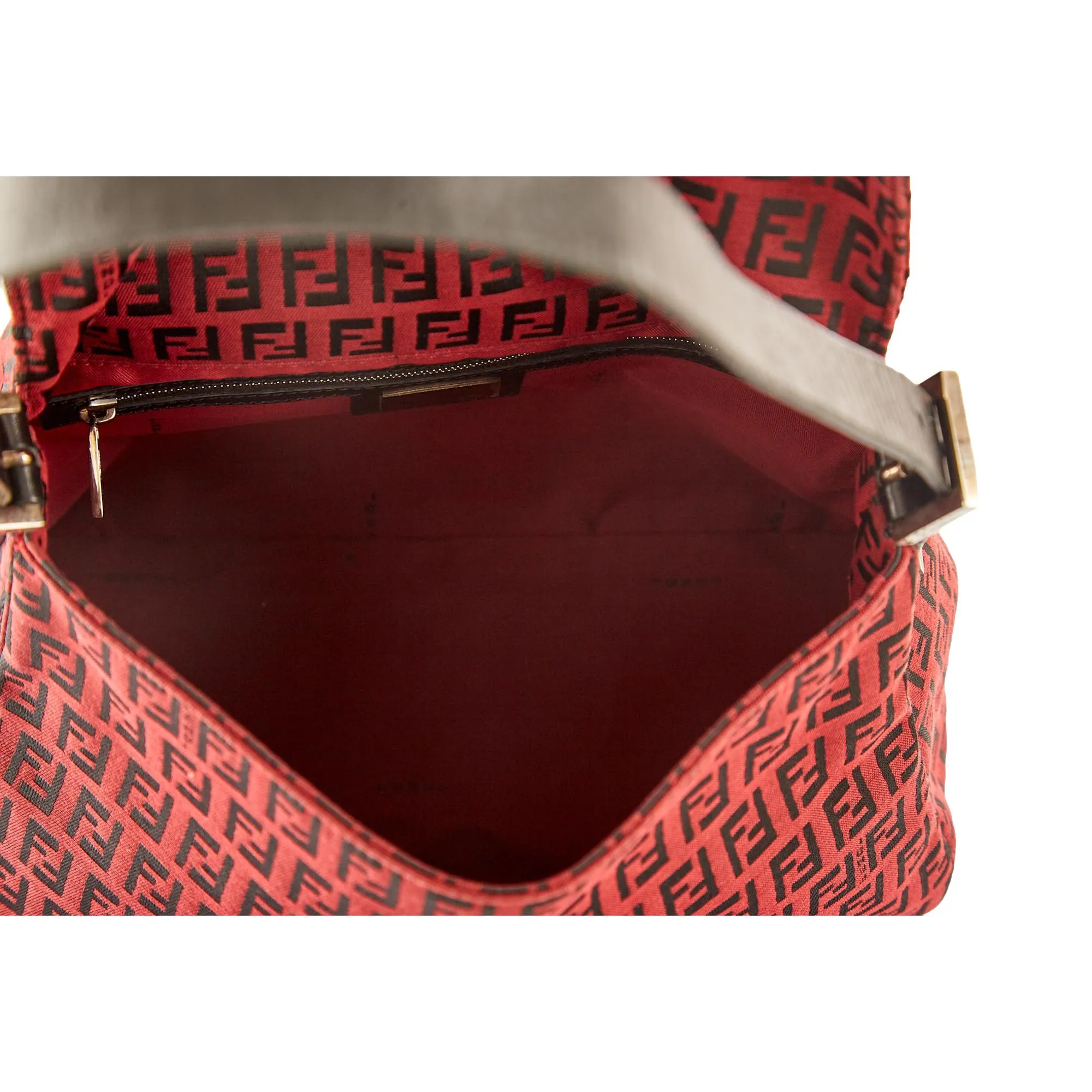 Fendi Red Logo Mama Baguette