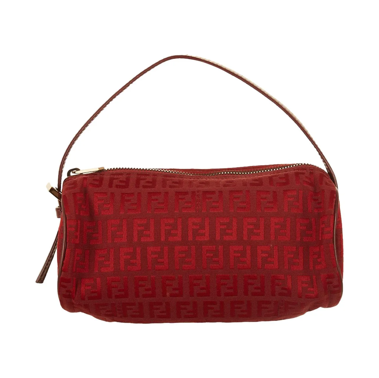 Fendi Red Logo Mini Pouch Bag