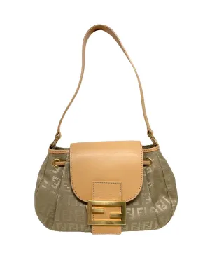 Fendi Tan Logo Shoulder Bag