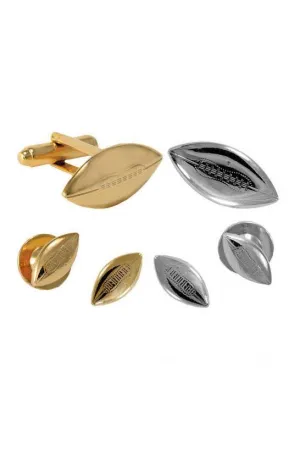 Football Studs and Cufflinks Set