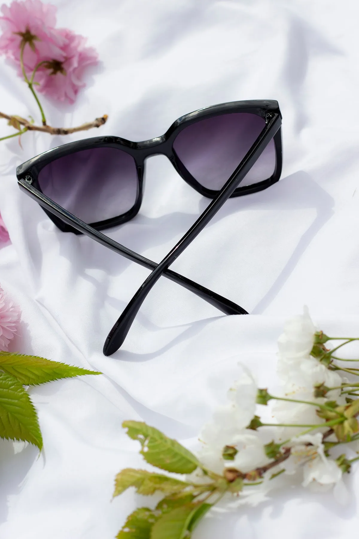Full Lens Cat Eye Point Sunglasses