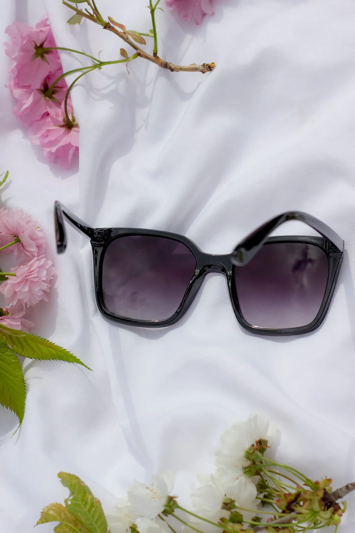 Full Lens Cat Eye Point Sunglasses