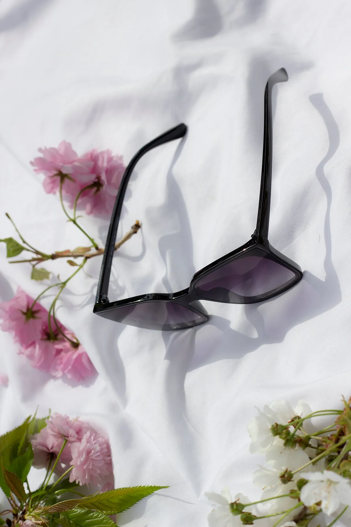 Full Lens Cat Eye Point Sunglasses