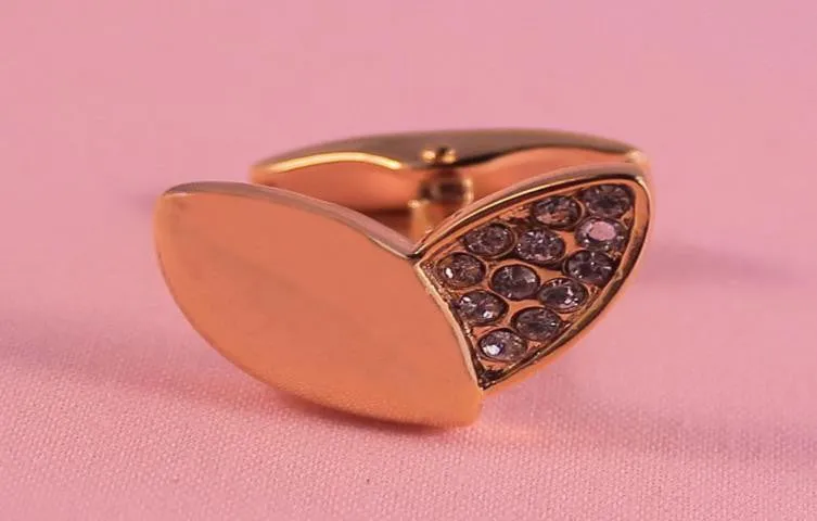 Gold Heart Cufflinks