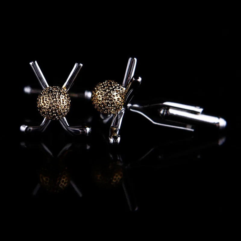 Golf Ball Themed Cuff-links