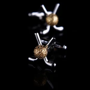 Golf Ball Themed Cuff-links
