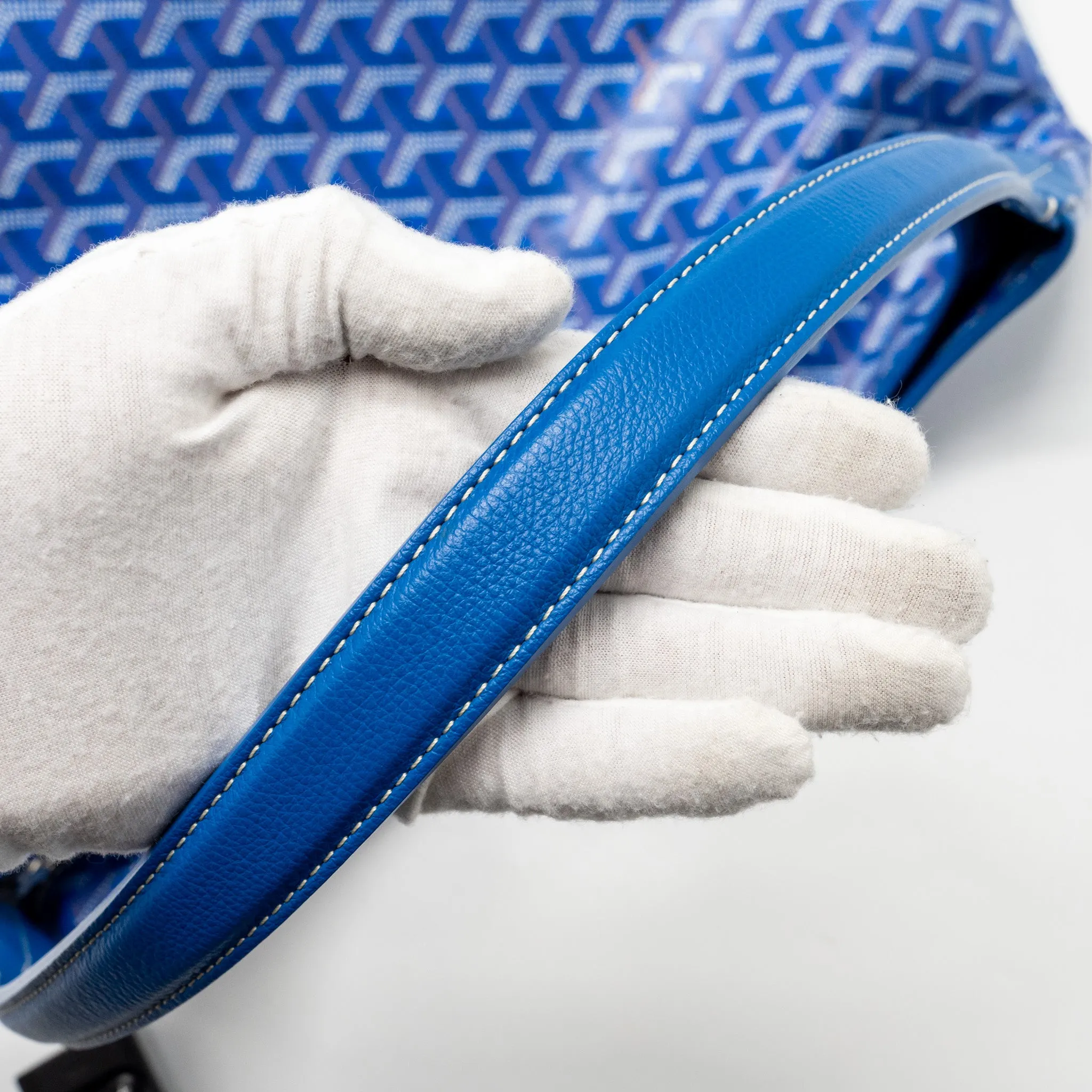 Goyard Boheme Hobo Bag Goyardline Canvas Blue SHW