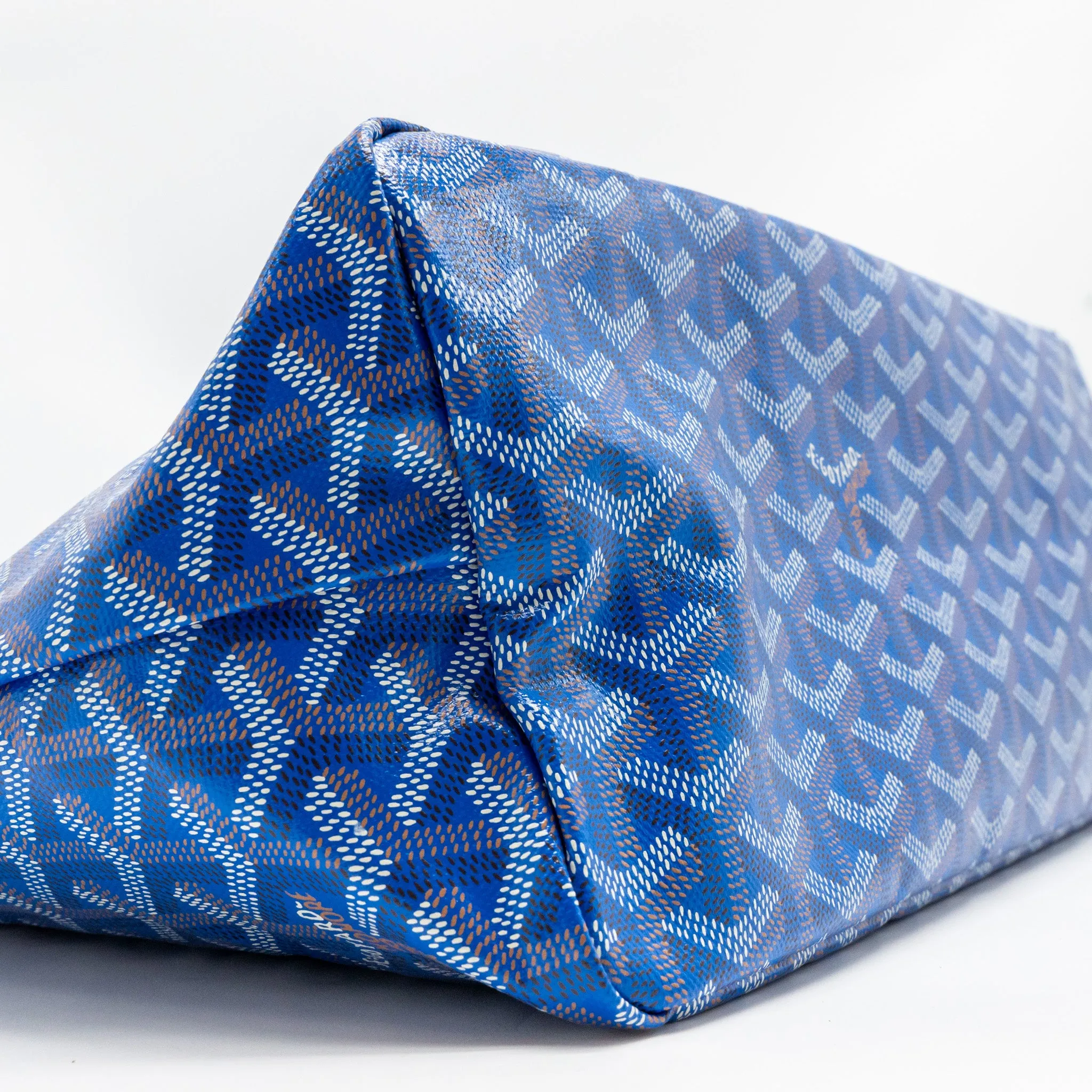 Goyard Boheme Hobo Bag Goyardline Canvas Blue SHW