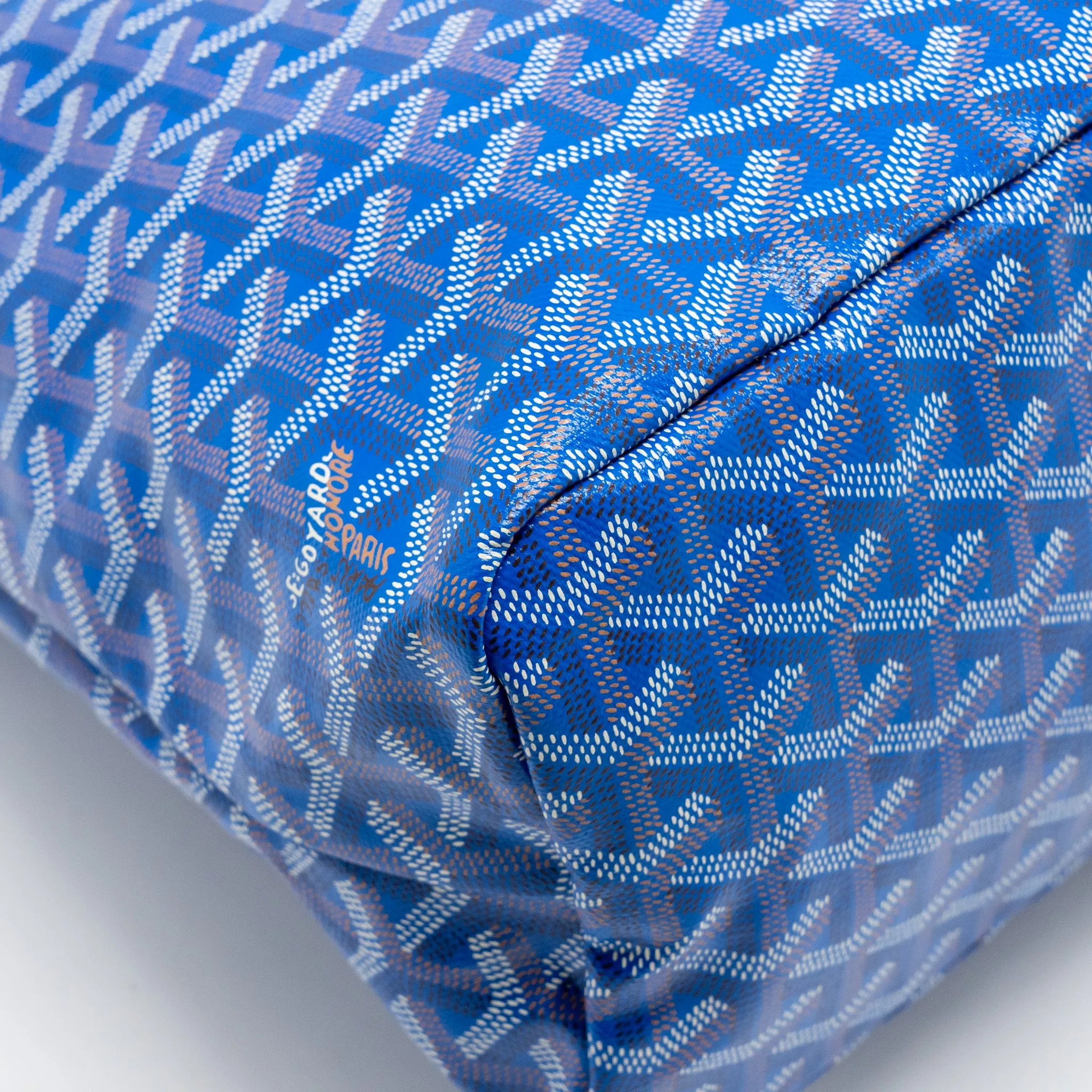 Goyard Boheme Hobo Bag Goyardline Canvas Blue SHW