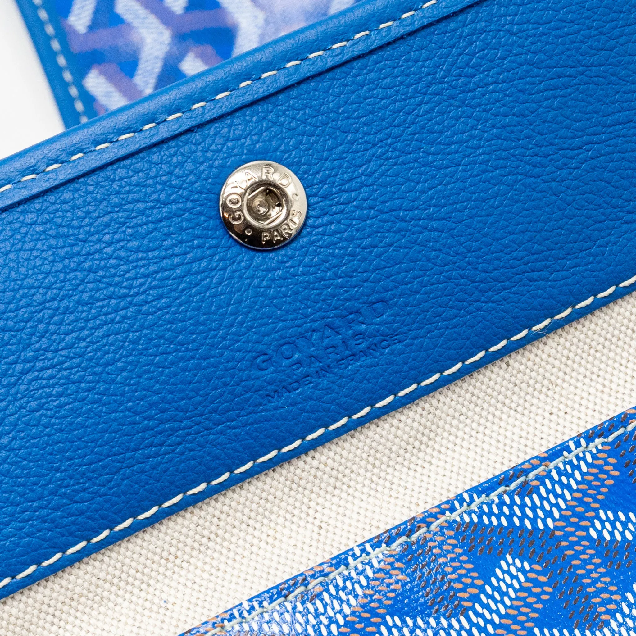 Goyard Boheme Hobo Bag Goyardline Canvas Blue SHW
