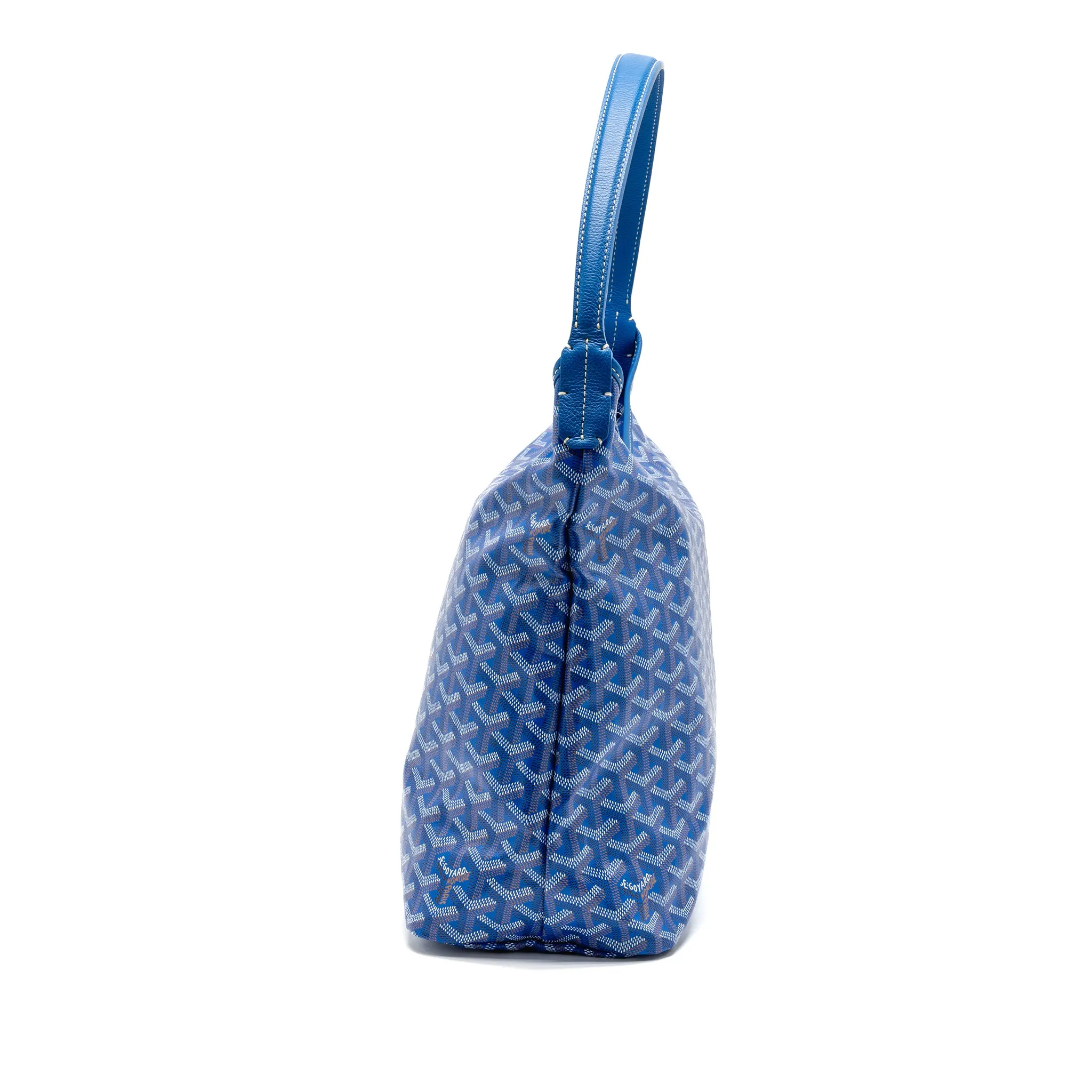 Goyard Boheme Hobo Bag Goyardline Canvas Blue SHW