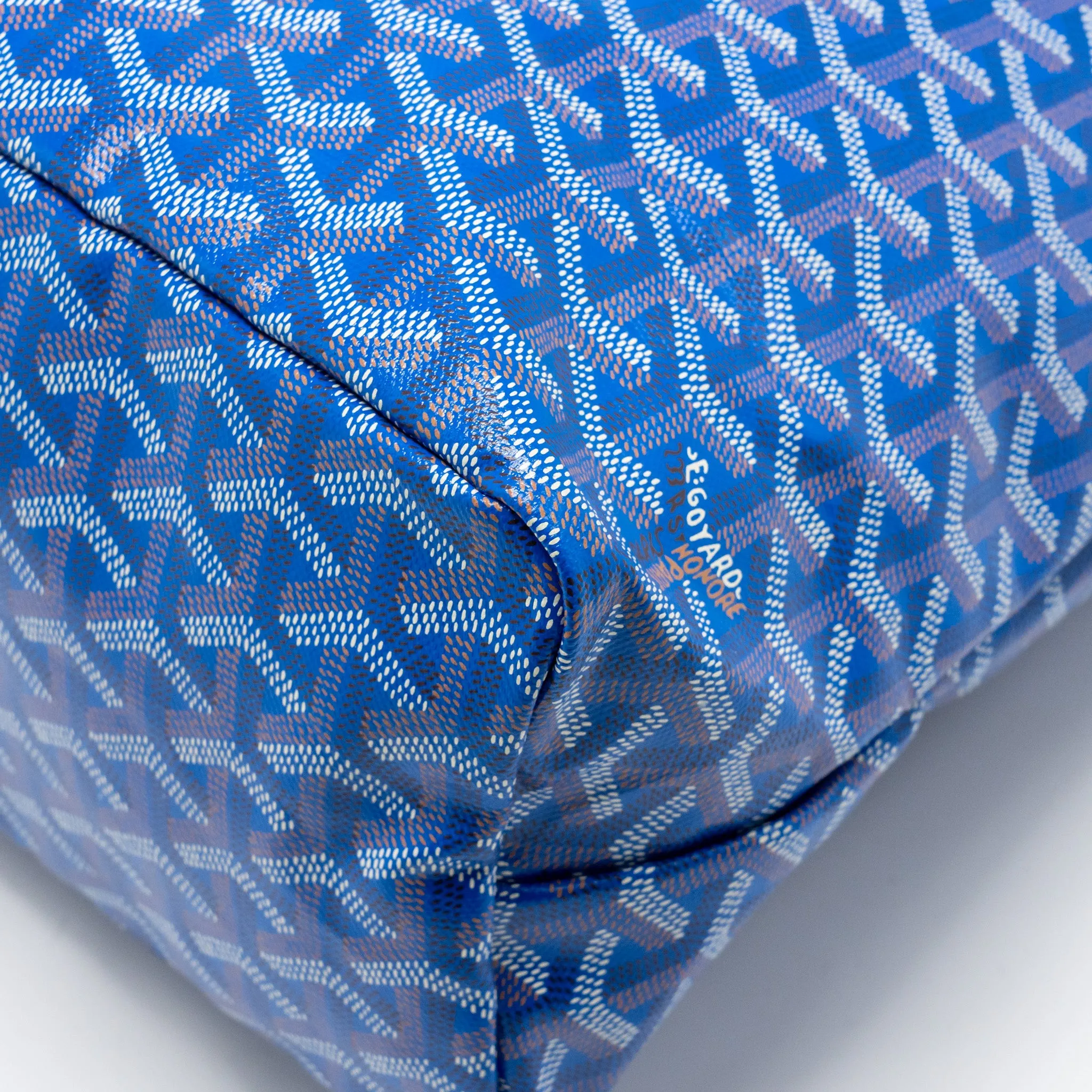 Goyard Boheme Hobo Bag Goyardline Canvas Blue SHW