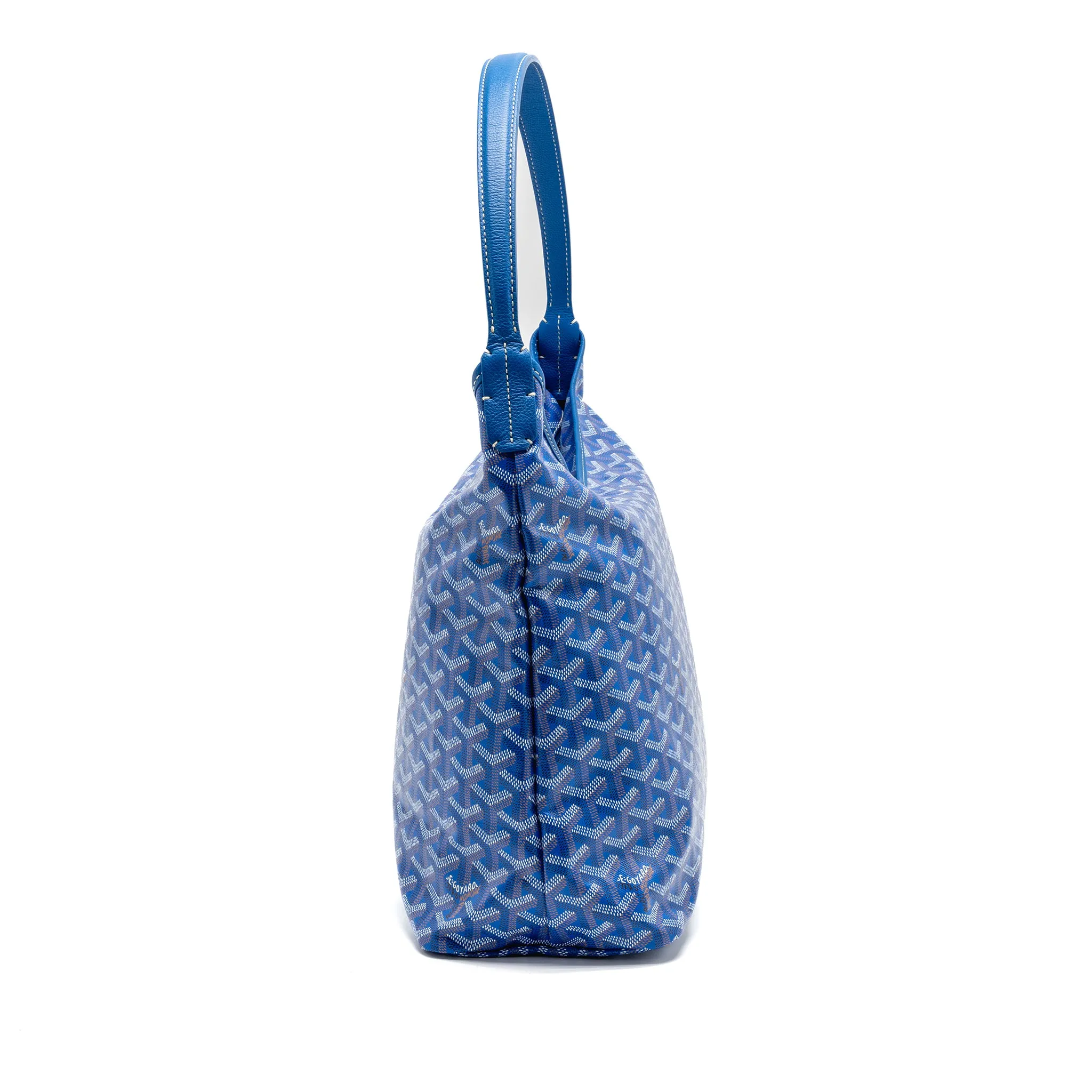 Goyard Boheme Hobo Bag Goyardline Canvas Blue SHW