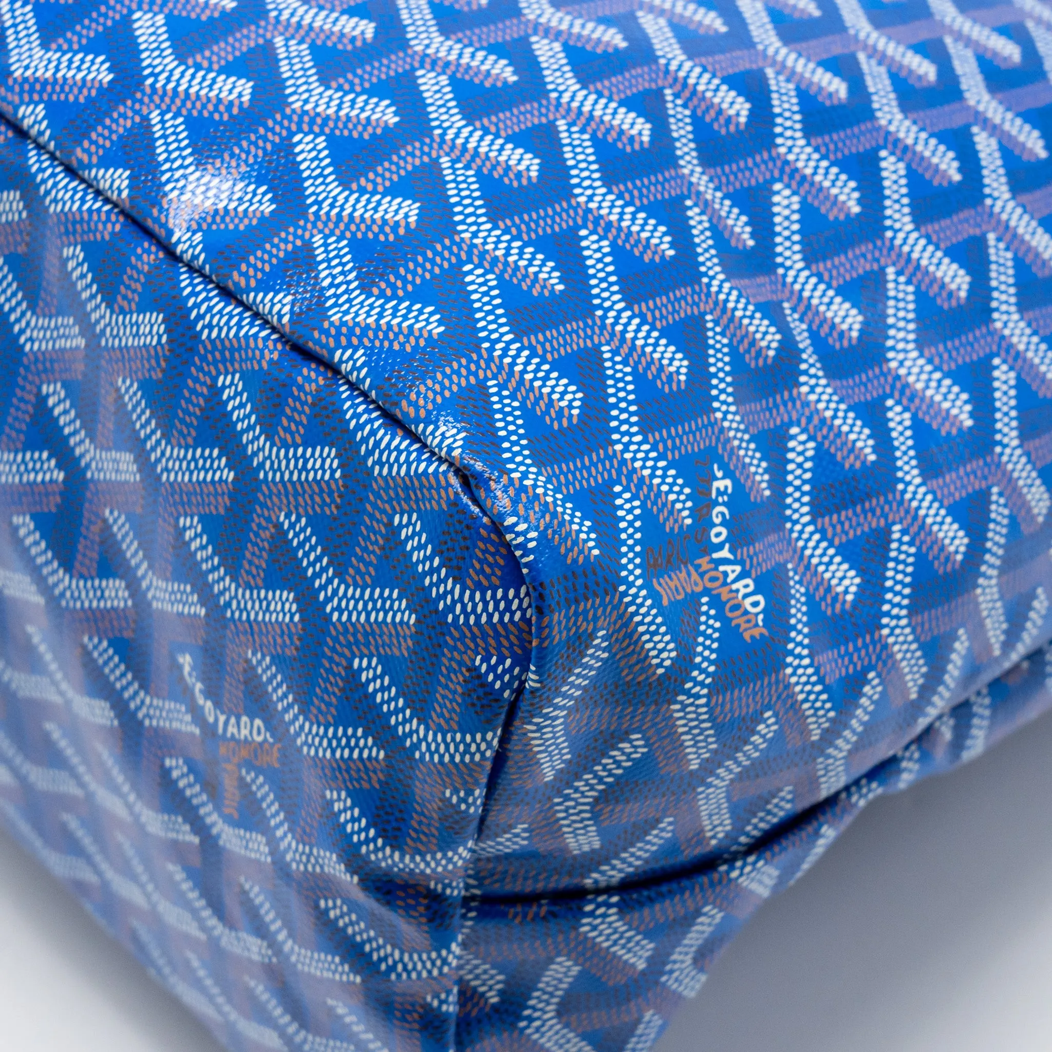 Goyard Boheme Hobo Bag Goyardline Canvas Blue SHW