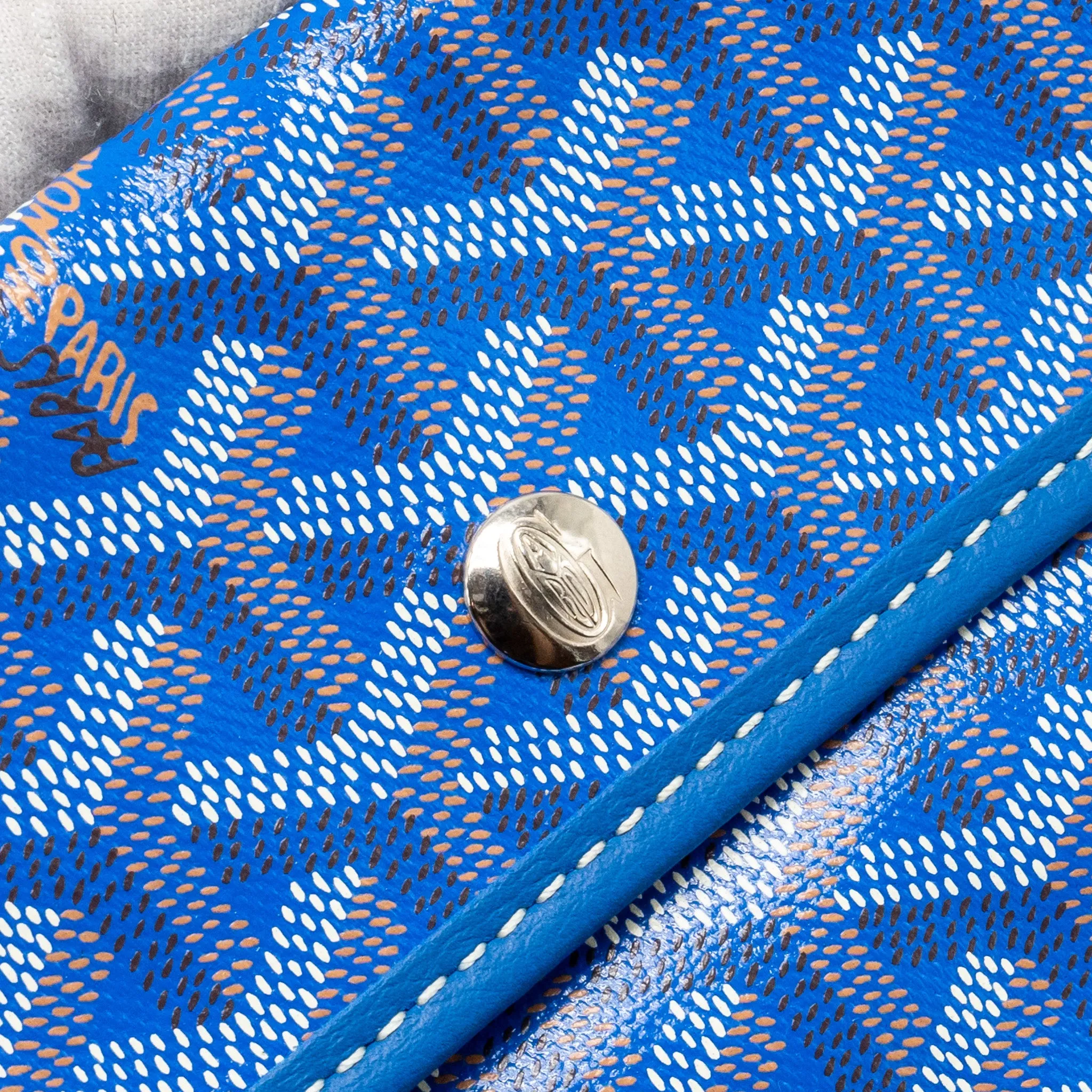 Goyard Boheme Hobo Bag Goyardline Canvas Blue SHW