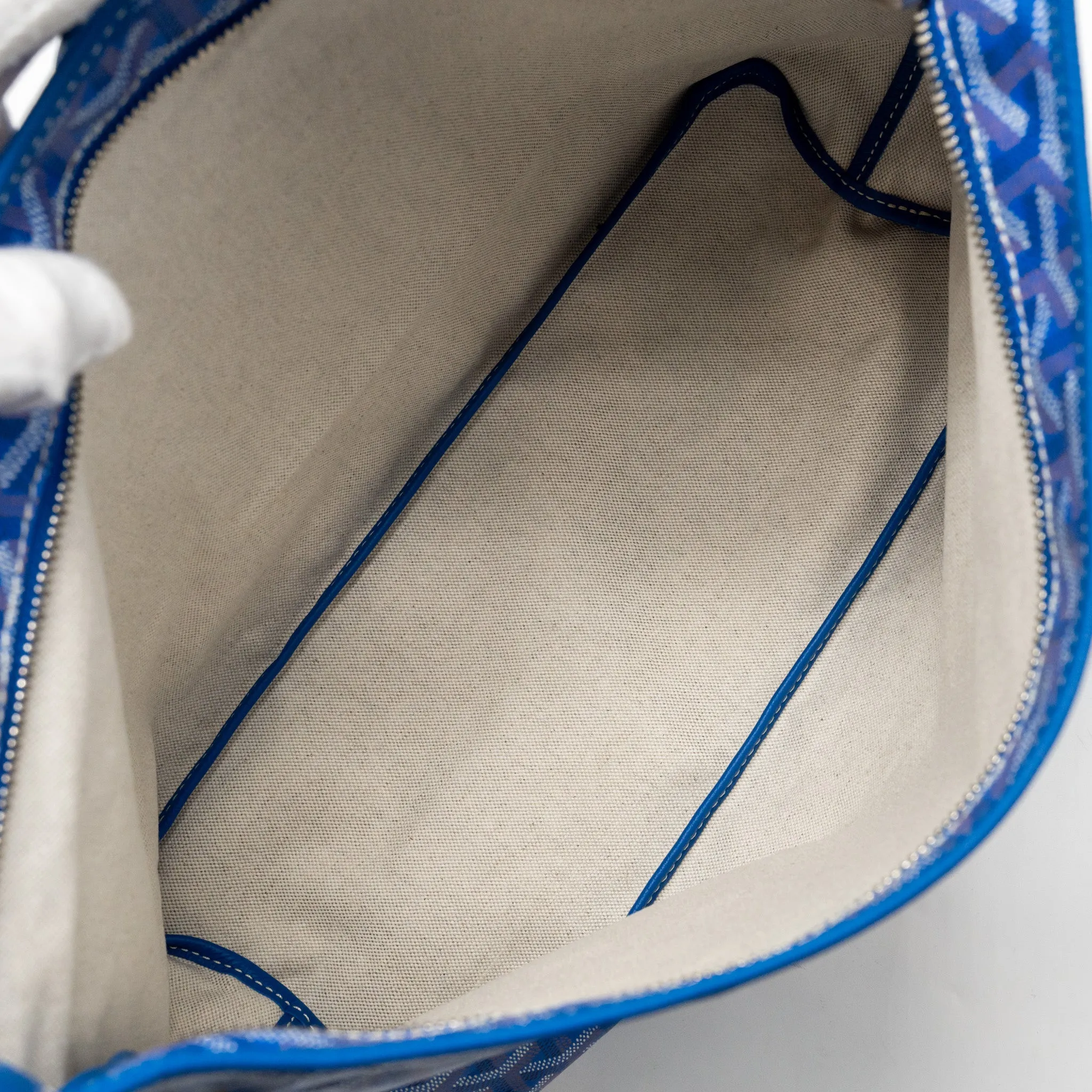 Goyard Boheme Hobo Bag Goyardline Canvas Blue SHW