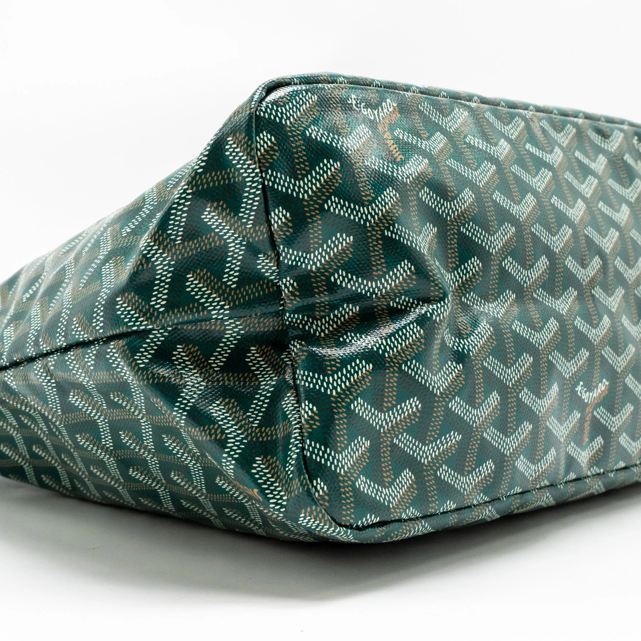 Goyard Boheme Hobo PM Goyardine Canvas/Calfskin Green SHW