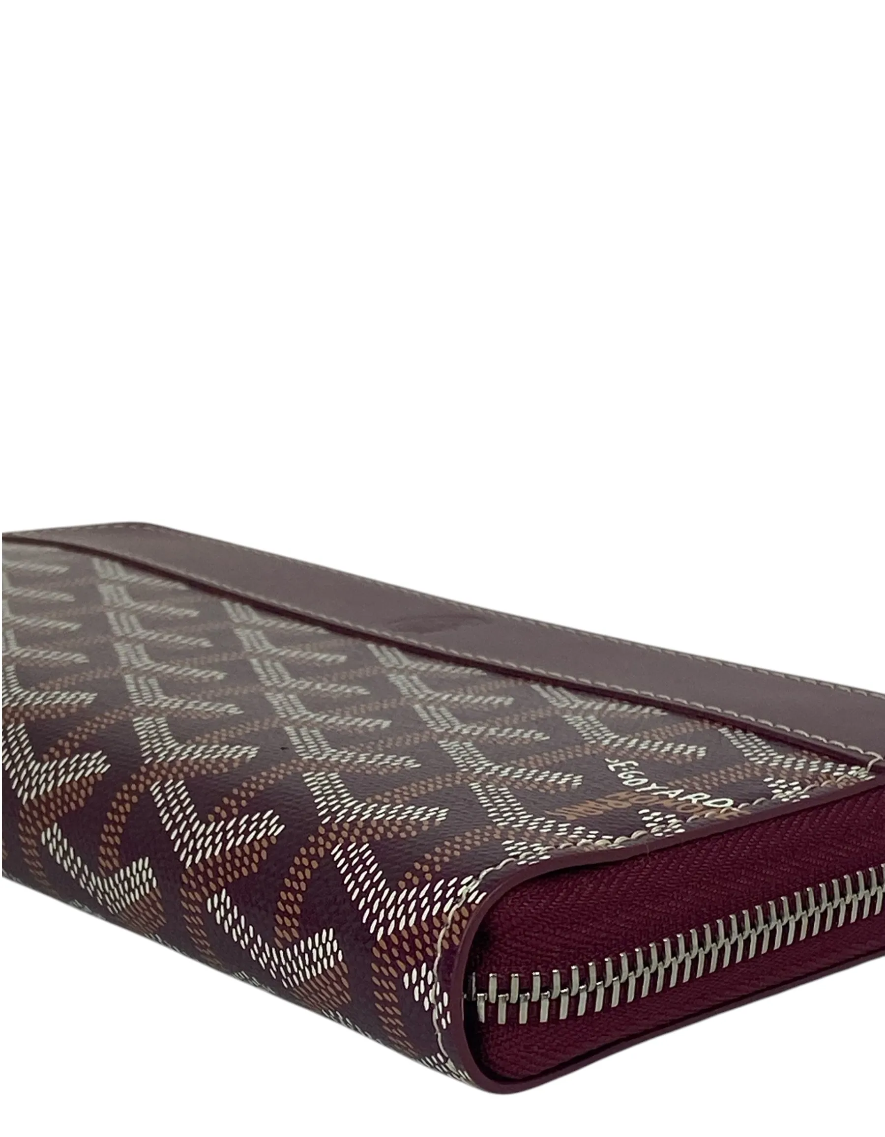 Goyard Goyardine Burgundy Matignon GM Wallet
