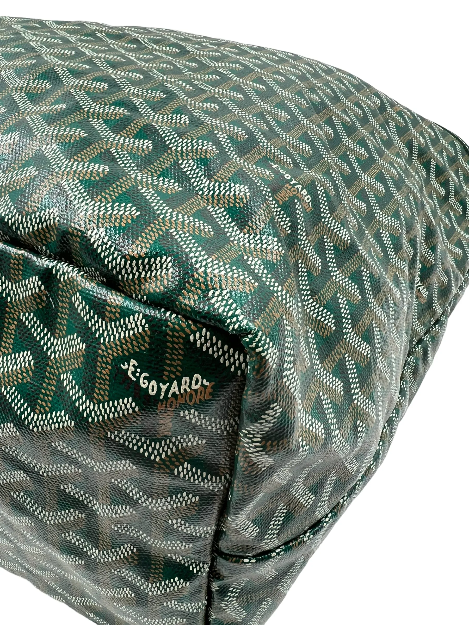 Goyard Green Goyardine Saint Louis GM Tote