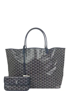 Goyard Navy Goyardine St. Louis GM Tote Bag