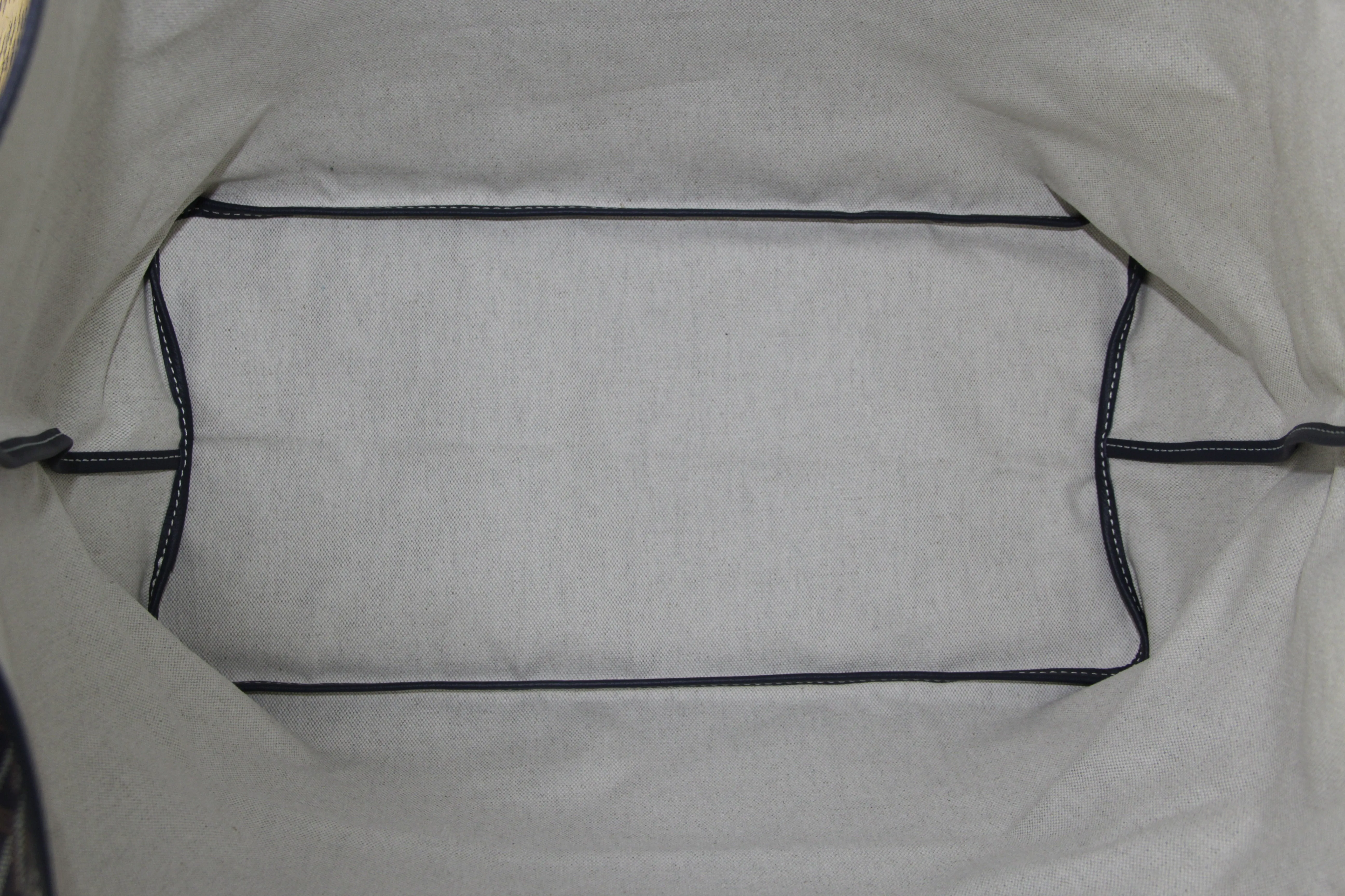 Goyard Navy Goyardine St. Louis GM Tote Bag
