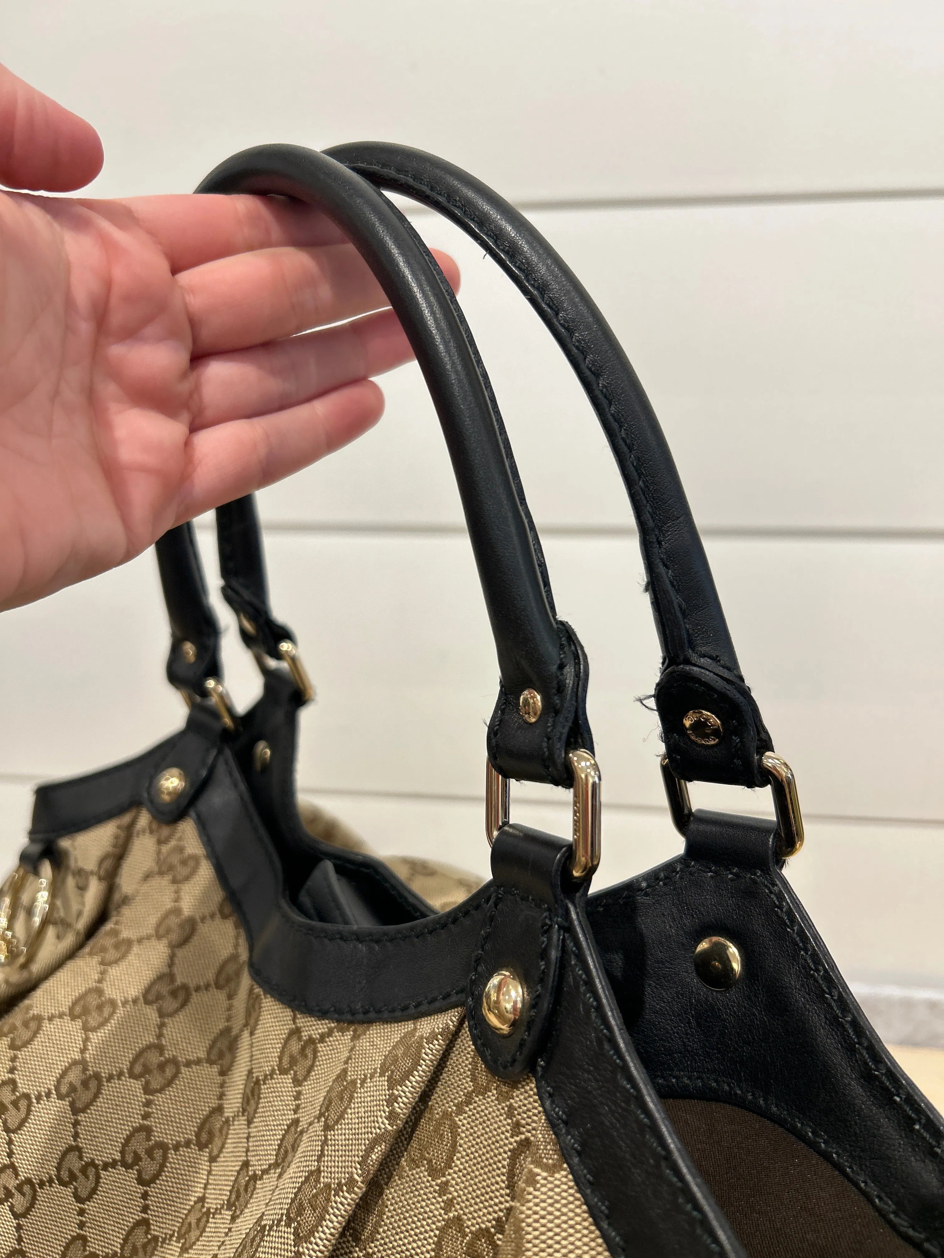 Gucci Bag, GG Canvas Large Sukey Tote