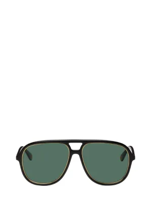 GUCCI Black Aviator Sunglasses