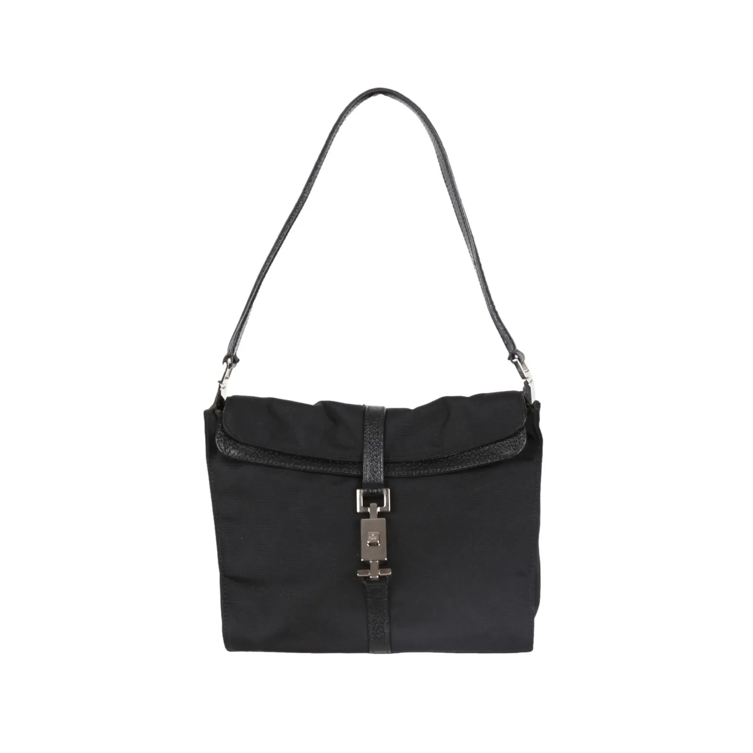 Gucci Black Canvas Shoulder Bag