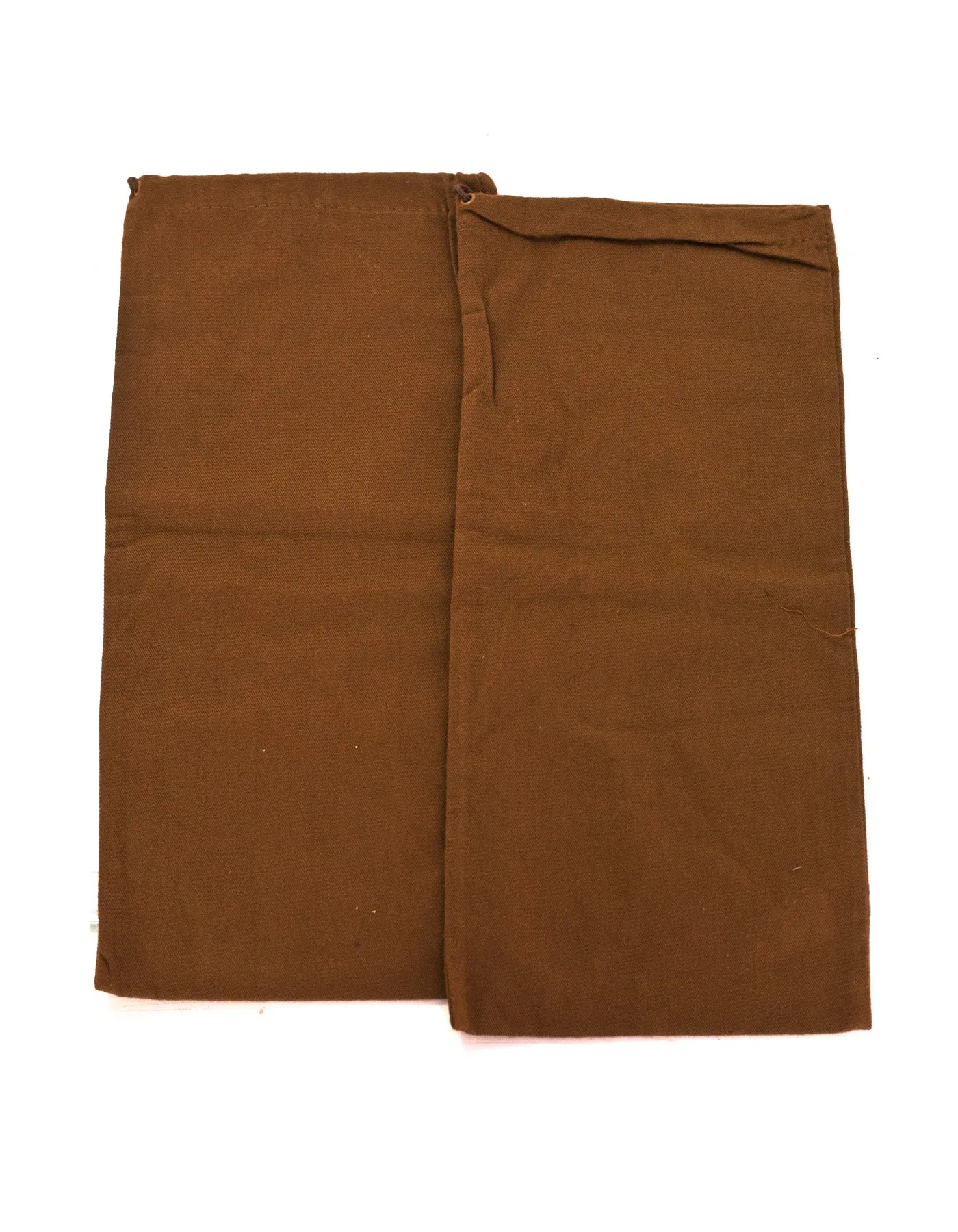 Gucci Brown Canvas Set of Two Travel Shoe Dust Bags