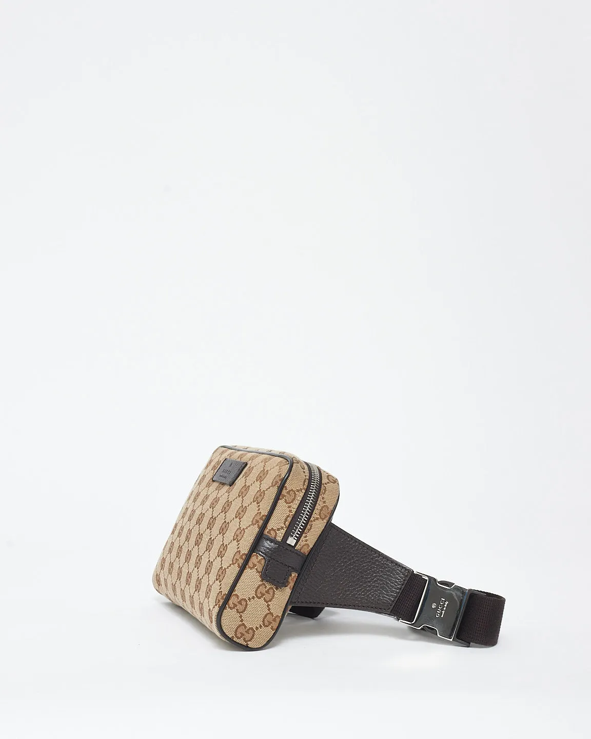 Gucci Brown Monogram Canvas Belt Bag