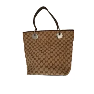 Gucci Brown Monogram Canvas Tote