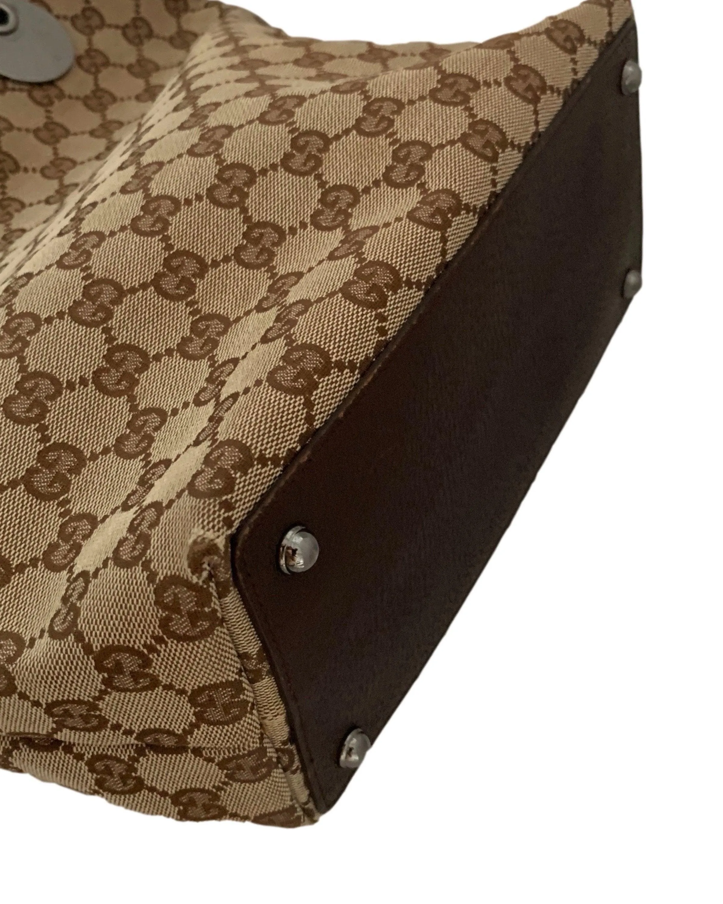 Gucci Brown Monogram Canvas Tote