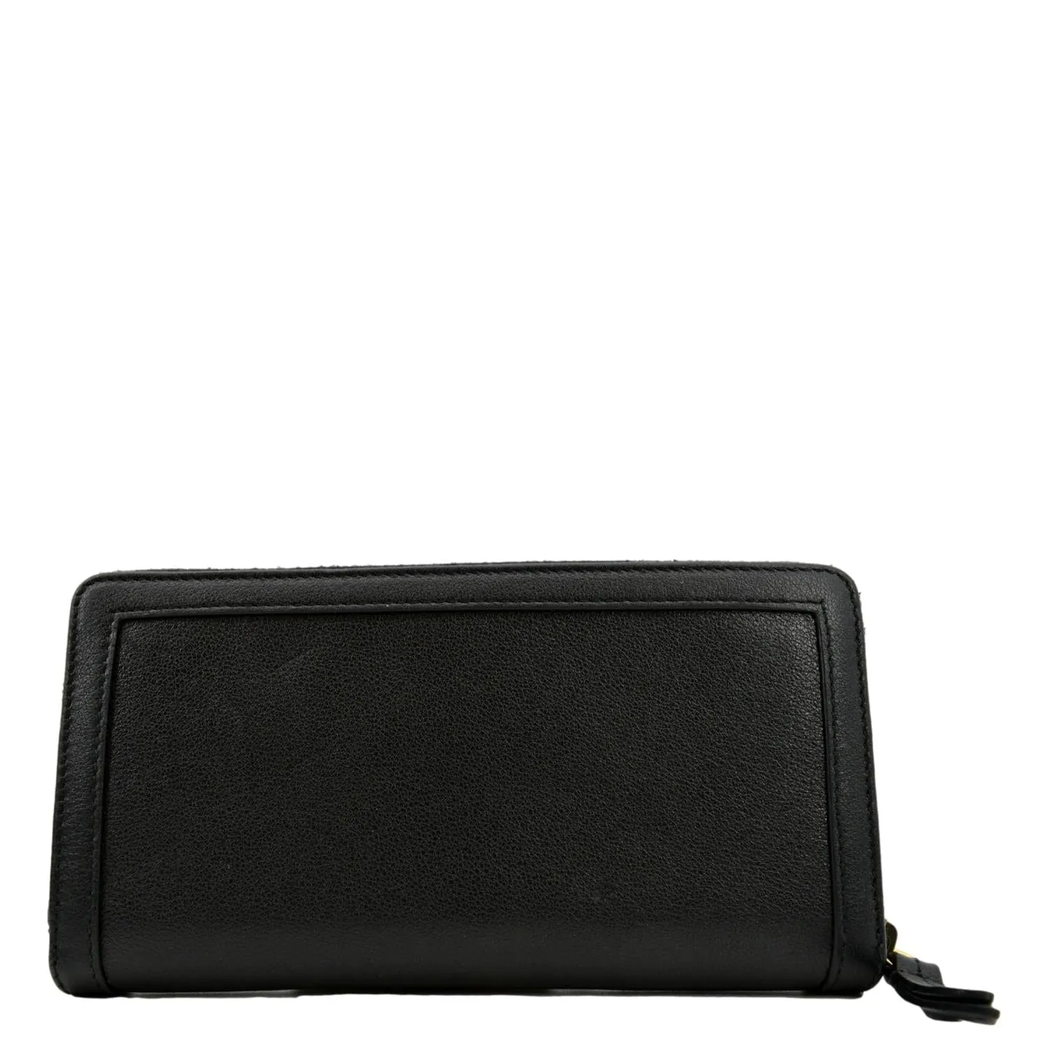 GUCCI Diana Continental Zip Around Leather Wallet Black 658634