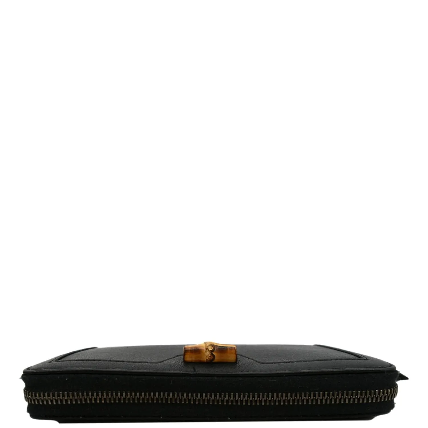 GUCCI Diana Continental Zip Around Leather Wallet Black 658634