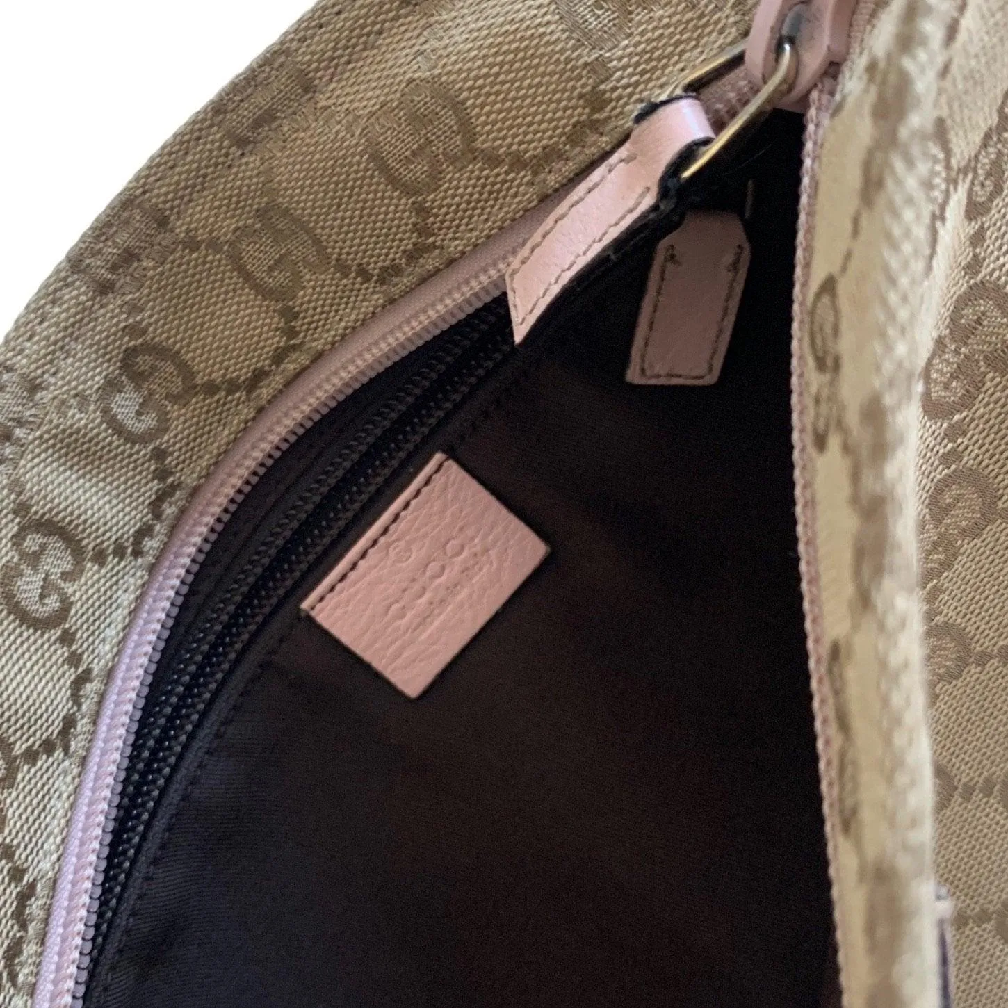 Gucci Tan Monogram Two-Way Bag