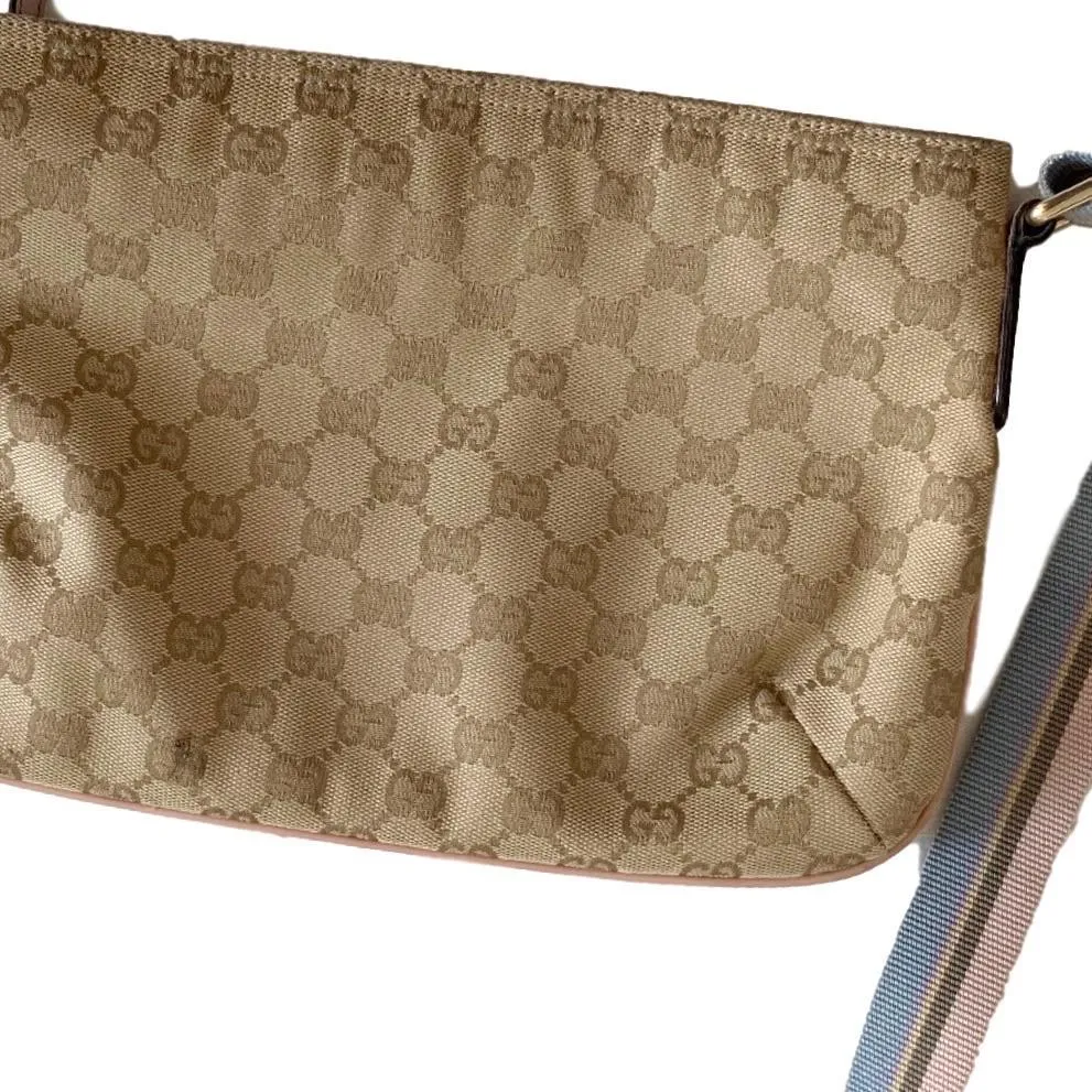 Gucci Tan Monogram Two-Way Bag