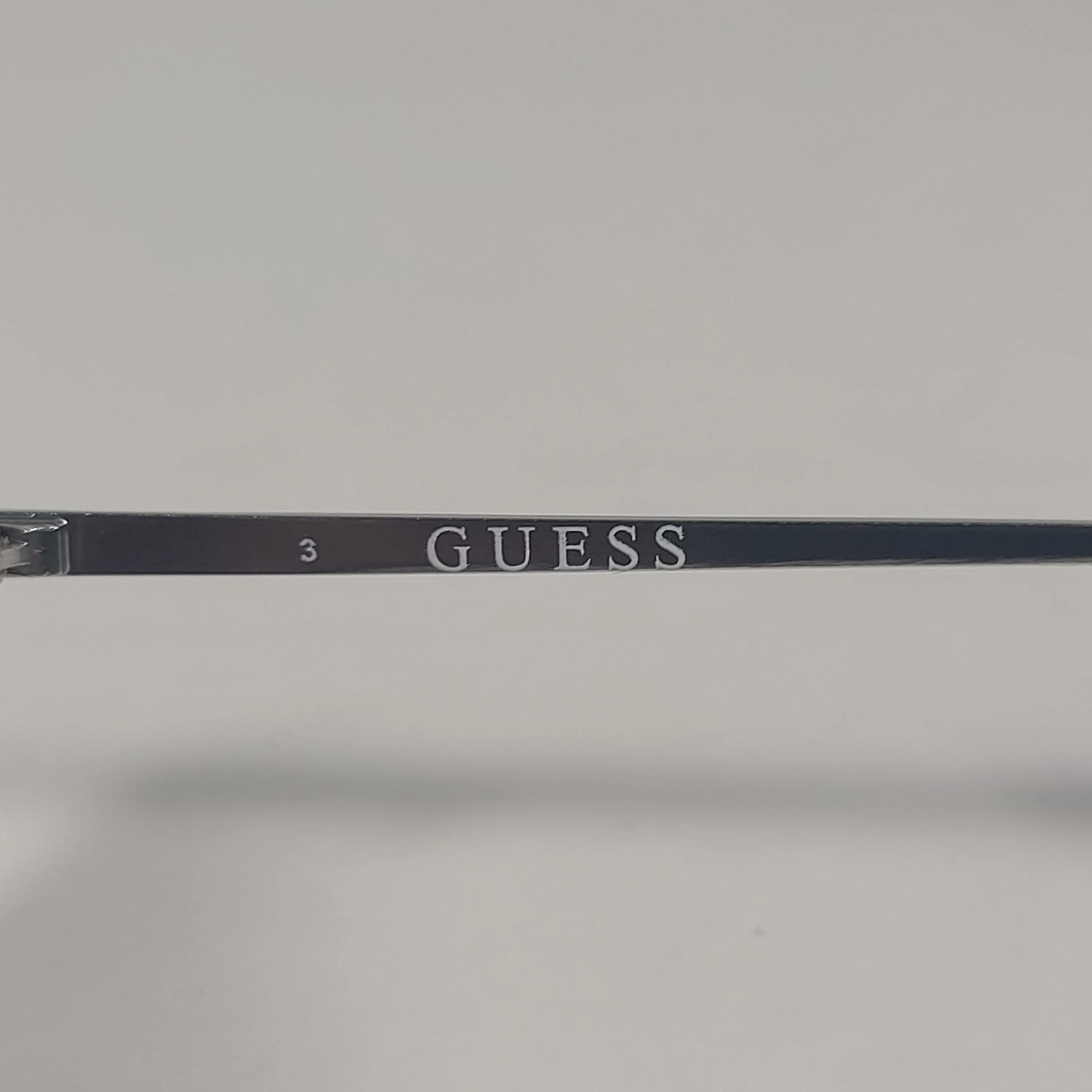 Guess Aviator Sunglasses GF0196 11X Silver Metal Frame Blue Mirror Lens Men's