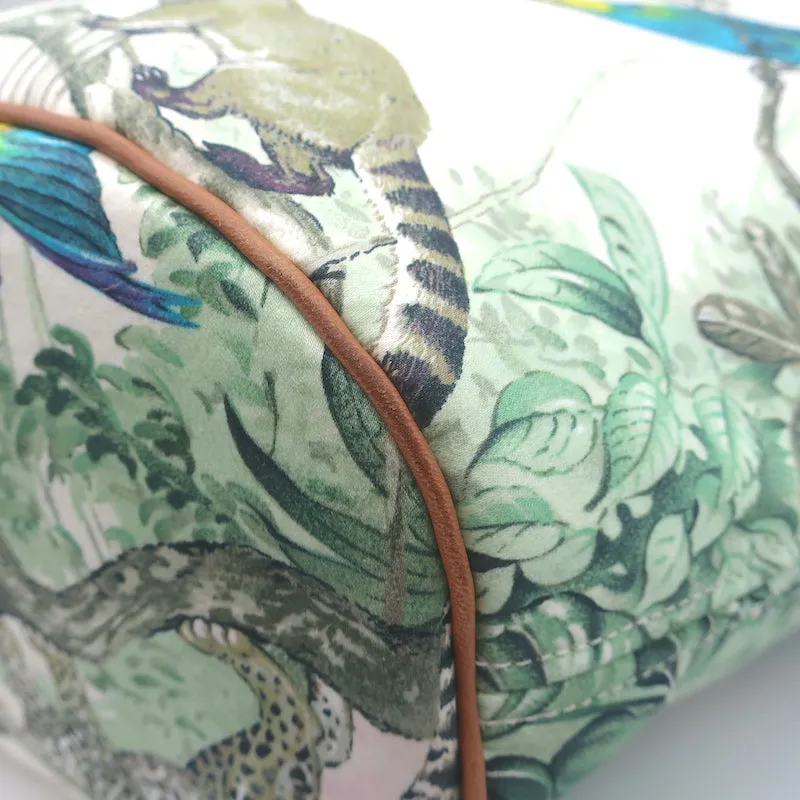 Hermes Equateur PM Beach Bag Pink/Multicolor Printed Canvas Reversible Tote