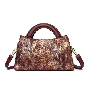 High Quality Crocodile Pattern Shoulder Bags Large Capacity Handbags and Purses Casual Fashion Messenger Bag